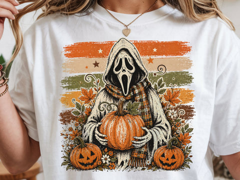 Ghostface Fall Coffee Png, Halloween Latte Shirt Design, Autumn Spooky Season Sublimation, Spooky Pumpkin Coffee PNG SVG DesignDestine 