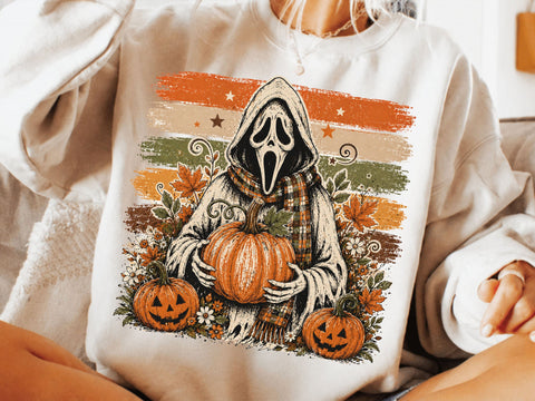 Ghostface Fall Coffee Png, Halloween Latte Shirt Design, Autumn Spooky Season Sublimation, Spooky Pumpkin Coffee PNG SVG DesignDestine 