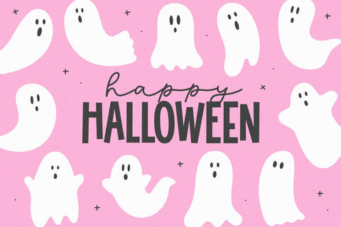 Ghostie - Halloween Doodle Font Font KA Designs 