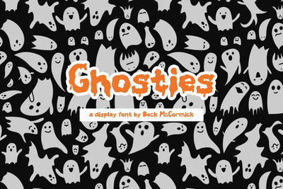 Ghosties - A Spooky Font Font Beck McCormick 