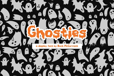 Ghosties - A Spooky Font Font Beck McCormick 