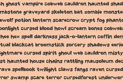 Ghosties - A Spooky Font Font Beck McCormick 