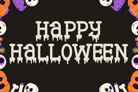 Ghostly Drips Font AEN Creative Store 