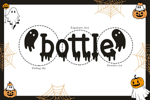 Ghostly Drips Font AEN Creative Store 