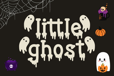 Ghostly Drips Font AEN Creative Store 