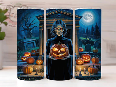 Ghostly Maiden Elegant Halloween Tumbler, Haunted Beauty Wrap, Spooky Feminine Design, 20oz Halloween Tumbler, Ethereal Ghost Sublimation, Gothic Halloween Wrap, Elegant Spooky Drinkware Sublimation Lara' s Designs 