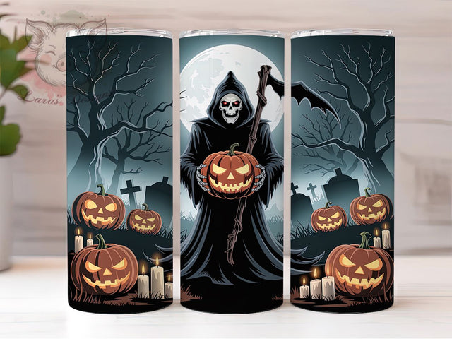 Ghostly Maiden Elegant Halloween Tumbler, Haunted Beauty Wrap, Spooky Feminine Design, 20oz Halloween Tumbler, Ethereal Ghost Sublimation, Gothic Halloween Wrap, Elegant Spooky Drinkware Sublimation Lara' s Designs 