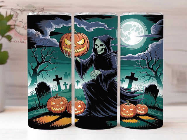 Ghostly Maiden Elegant Halloween Tumbler, Haunted Beauty Wrap, Spooky Feminine Design, 20oz Halloween Tumbler, Ethereal Ghost Sublimation, Gothic Halloween Wrap, Elegant Spooky Drinkware Sublimation Lara' s Designs 