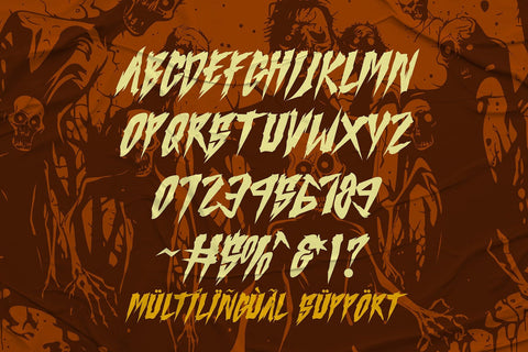 Ghostly Whispe - A Brush Horror Font Font Mozzatype 