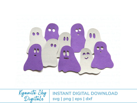 Ghosts SVG Bundle for Halloween SVG Kyanite Sky Digitals 