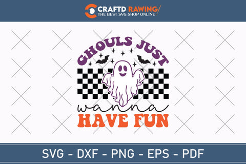 Ghouls Just Have Fun Halloween Svg, Halloween Png , Halloween Clipart, Ghost Svg, Halloween Shirt Svg, Hippie Svg, Retro Svg, Svg Bundle, Sublimation Designs SVG Debashish Barman 