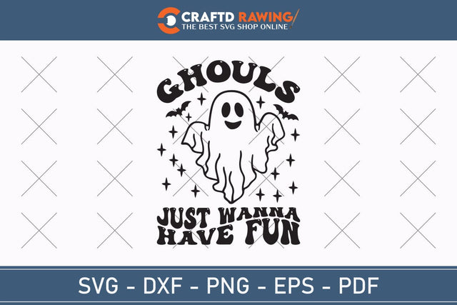 Ghouls Just Wanna Have Fun Halloween Svg, Halloween Png , Halloween Clipart, Ghost Svg, Halloween Shirt Svg, Hippie Svg, Retro Svg, Svg Bundle, Sublimation Designs SVG Debashish Barman 