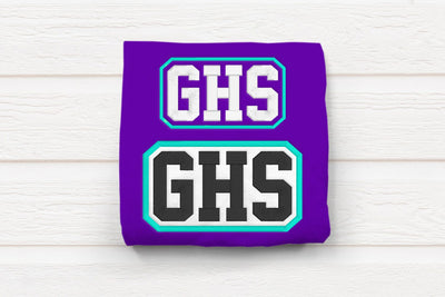 GHS High School Initials Embroidery Embroidery/Applique DESIGNS Risa Rocks It 