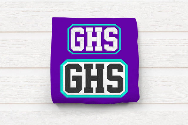 GHS High School Initials Embroidery Embroidery/Applique DESIGNS Risa Rocks It 
