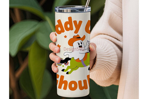 Giddy Up Ghoul 20oz Tumbler Wrap Sublimation DesignSVG 