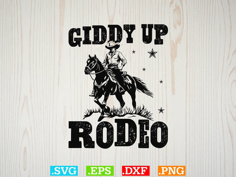 Giddy Up Rodeo Svg,Desert Cowboys Svg, Western Svg, Cowgirl Svg, Cowboy Ranch silhouette, Desert Cactus Svg SVG Creativeart88 