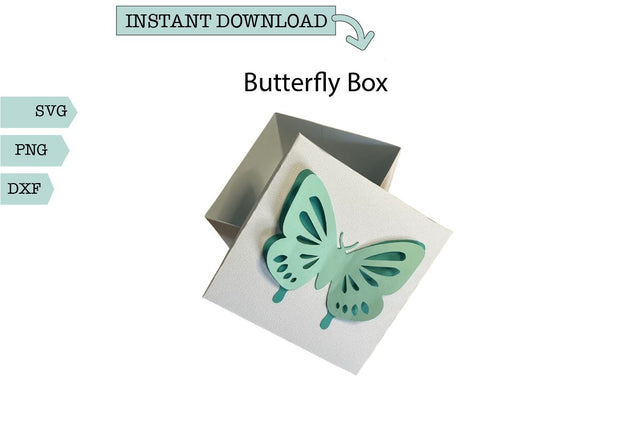 Gift Box-Butterfly SVG Sharia Morton Designs 