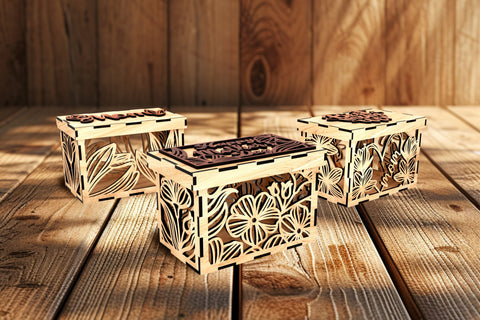 Gift Box for Mother with inscription Best Mom Ever SVG LaserCutano 