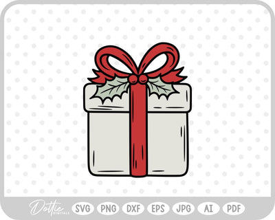 Gift Box Gift Wrapped Box Present SVG DottieDigitals 