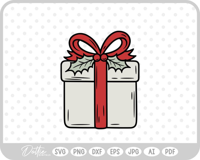 Gift Box Gift Wrapped Box Present SVG DottieDigitals 