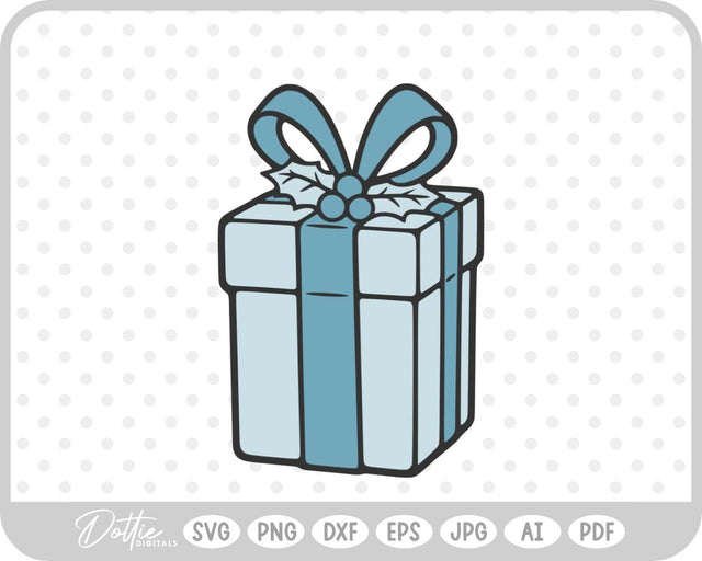 Gift Box Gift Wrapped Box Present SVG DottieDigitals 