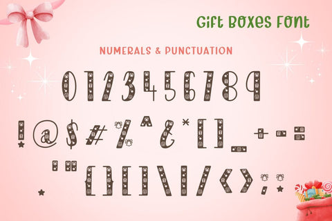 Gift Boxes - Decorative Font Font AnningArts Design 