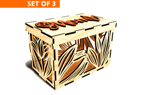 Gift Boxes for Mother's Day SVG LaserCutano 