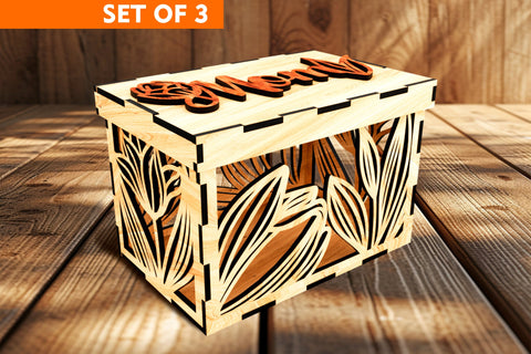 Gift Boxes for Mother's Day SVG LaserCutano 