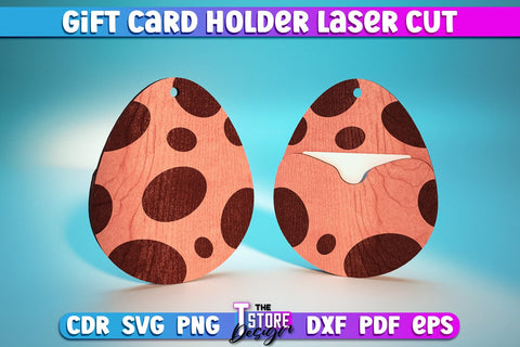 Gift Card Holder Laser Cut | Greeting Cards | Wooden Card Holder | CNC Files SVG The T Store Design 