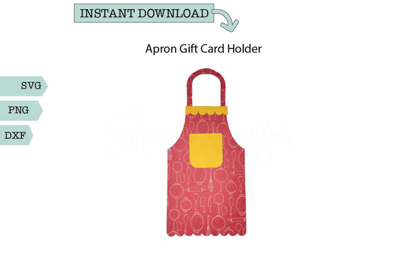 Gift Card Holder SVG- Apron Card SVG Sharia Morton Designs 