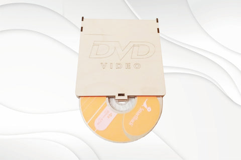 Gift DVD box, svg dxf design laser cutting. Template cut laser, laser svg. SVG VectorBY 