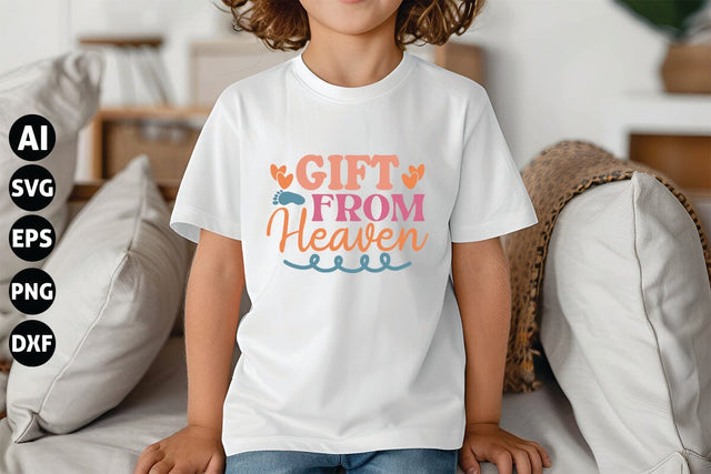 Gift from Heaven Svg, Funny Baby Svg, Newborn Svg SVG shah alam 