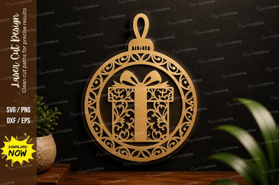 Gift Ornament Frame Laser Cut SVG Design SVG Regulrcrative 