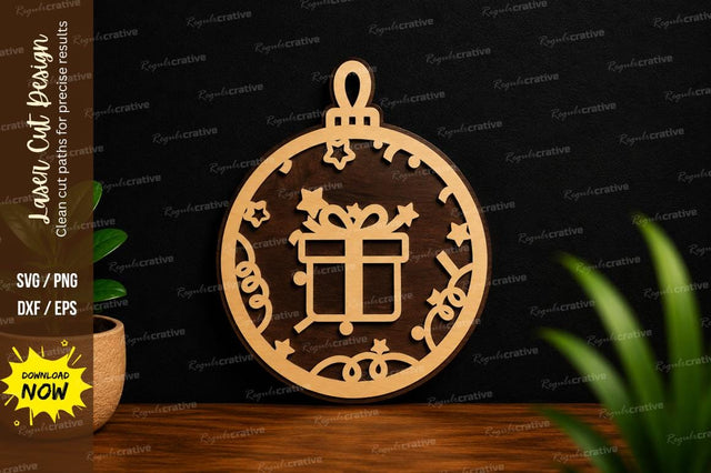 Gift Ornament Laser Cut SVG SVG Regulrcrative 