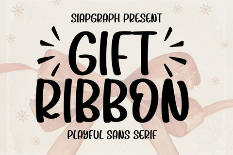 Gift Ribbon Font Masyafi Studio 