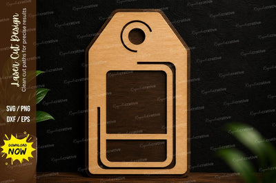 Gift Tag Laser Cut SVG Design SVG Regulrcrative 