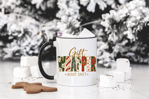Gift Wrapper PNG, Christmas Night Shift Sublimation Pickled Thistle Creative 