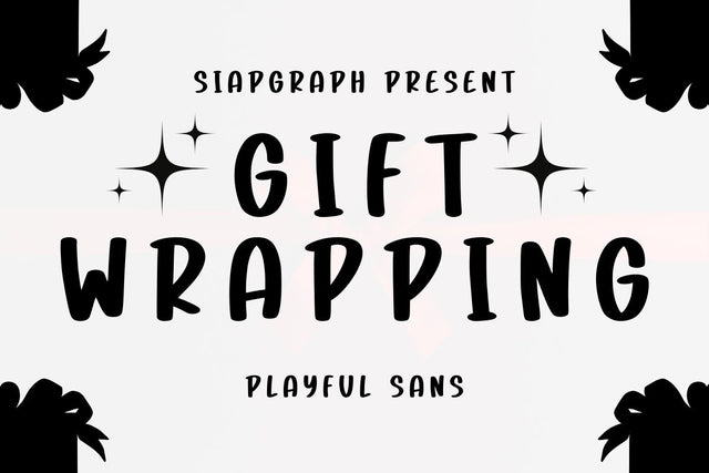 Gift Wrapping Font Masyafi Studio 
