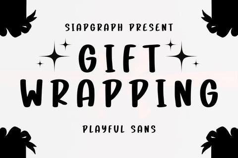Gift Wrapping Font Masyafi Studio 