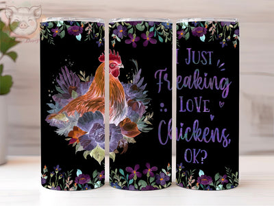 Gifts For Chicken Lovers 20oz Tumbler Png, Straight & Tapered Tumbler Png, Chicken Tumbler Png, Digital Download PNG Sublimation Lara' s Designs 