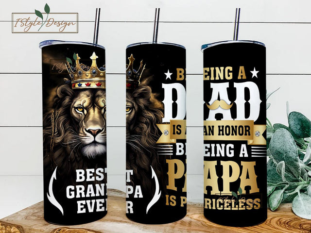 Gifts for Dad From Daughter Protector Hero Seamless Tumbler Template Sublimation Designs Downloads Sublimation iStyleDesign 