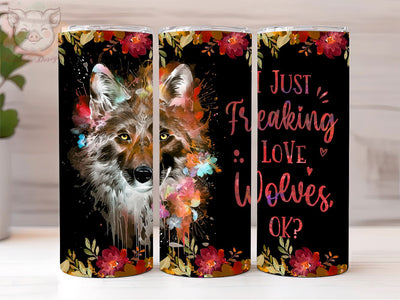 Gifts For Wolves Lovers 20oz Tumbler Png, Straight & Tapered Tumbler Png, Wolves Tumbler Png, Digital Download PNG Sublimation Lara' s Designs 