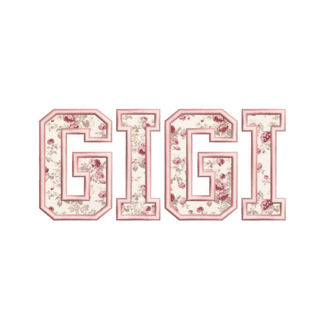 Gigi Applique Embroidery Design, 4 sizes, Instant Download Embroidery/Applique DESIGNS Nino Nadaraia 
