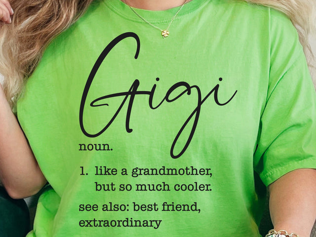 Gigi Definition Svg, Gigi Svg, Grandma Svg, Nana Svg, Grandmother Svg, Mother's Day Svg SVG DesignDestine 