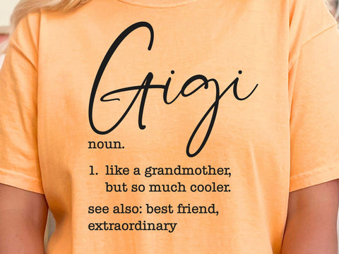 Gigi Definition Svg, Gigi Svg, Grandma Svg, Nana Svg, Grandmother Svg, Mother's Day Svg SVG DesignDestine 