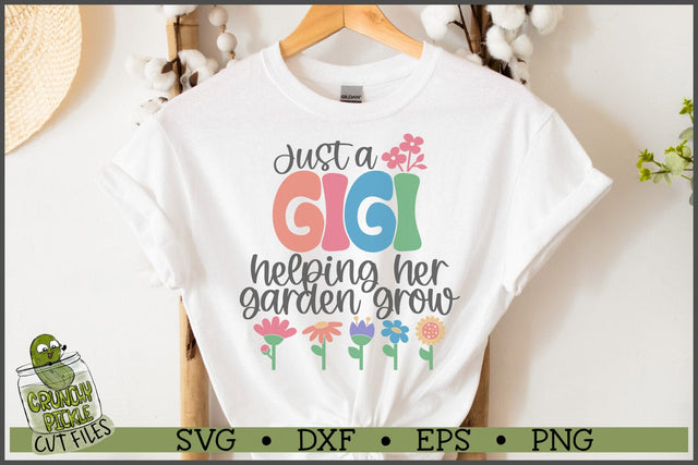 Gigi Helping Her Garden Grow SVG File SVG Crunchy Pickle 