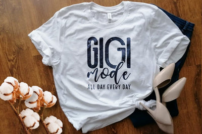 Gigi Mode Svg Png Files, Gigi Svg, Blessed Gigi Svg, Grandmother Svg, Nana Svg, Gigi Mode Shirt Svg, Mothers Day Svg SVG DesignDestine 