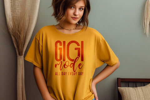 Gigi Mode Svg Png Files, Gigi Svg, Blessed Gigi Svg, Grandmother Svg, Nana Svg, Gigi Mode Shirt Svg, Mothers Day Svg SVG DesignDestine 