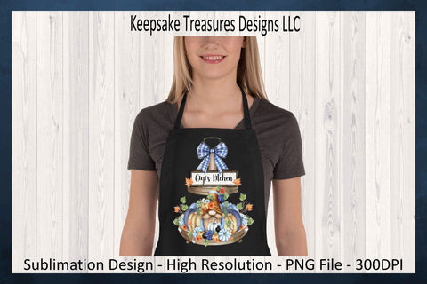 Gigi's Kitchen, Fall Gnome Tiered Tray, Sublimation png Gnome, Autumn Pumpkins Sublimation Keepsake Treasures Designs LLC. 