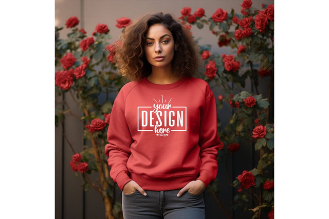 Gildan 18000 Rad Sweatshirt Mockup Mock Up Photo Craftlabsvg24 
